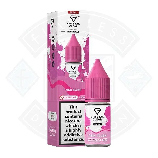 Crystal Clear Bar Nic Salts 10ml – Pink Slush