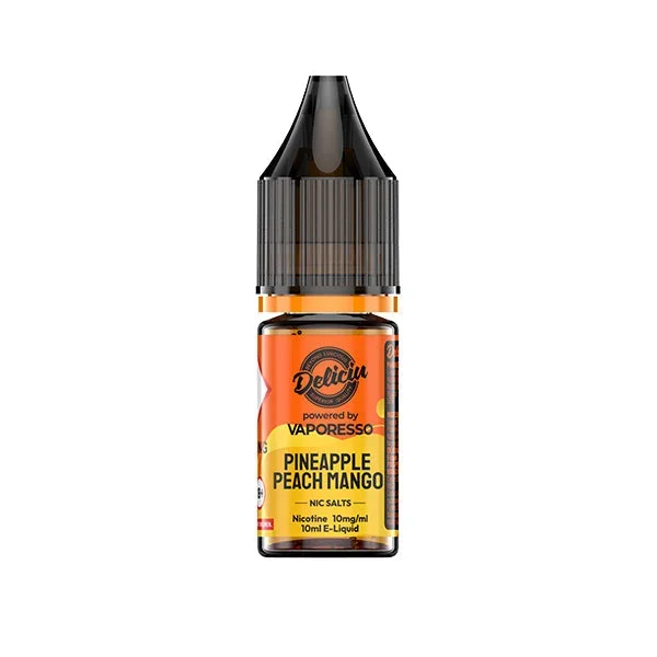 Deliciu V2 Nic Salt 10ml Pineapple Peach Mango Flavor