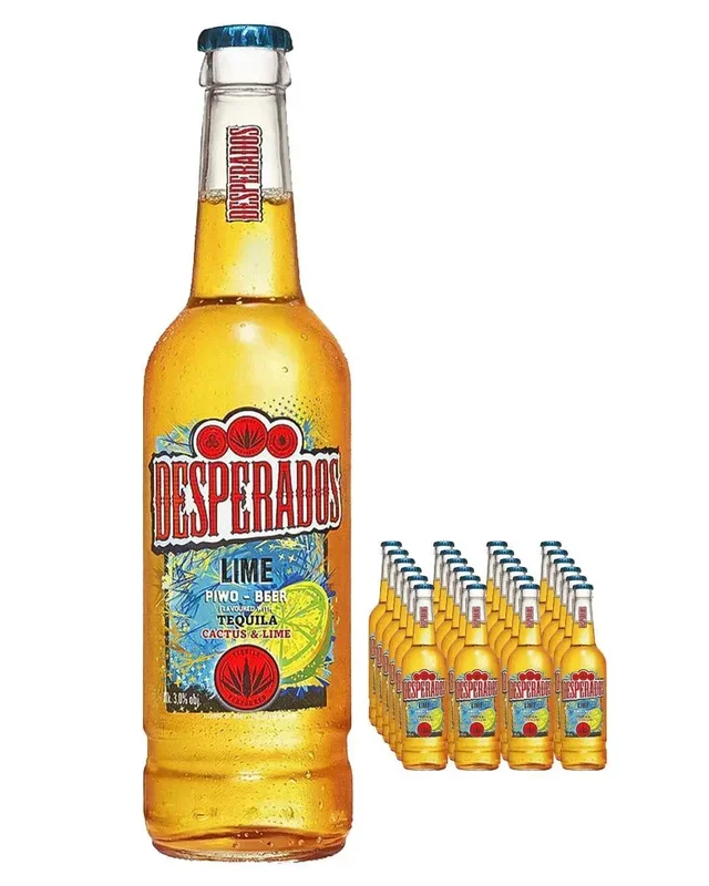 Desperados Lime Tequila Lager Beer Bottle Multipack, 20 x 400 ml