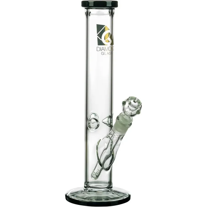 Diamond Glass 13″ Classic Straight Tube Bong