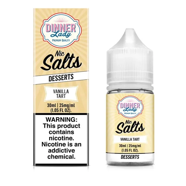 Dinner Lady Vanilla Tart TFN 30mL Salt Nicotine Vape Juice