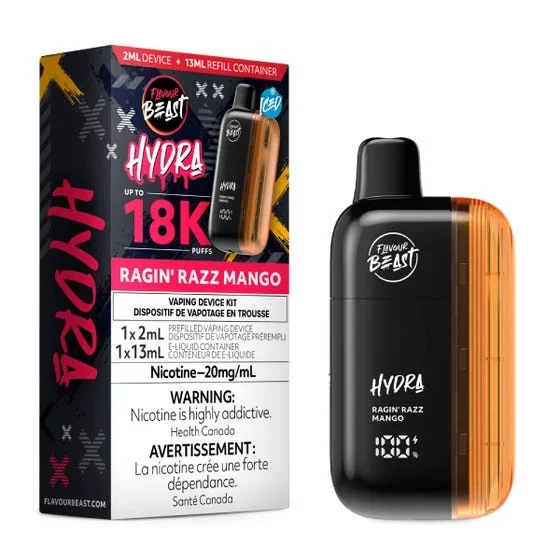 [Disposables] Flavour Beast HYDRA – Ragin’ Razz Mango Iced Vape