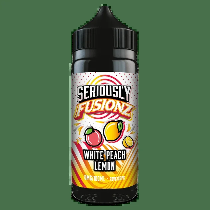 Doozy Seriously Fusionz 100ml E-Liquid Shortfill White Peach Lemon