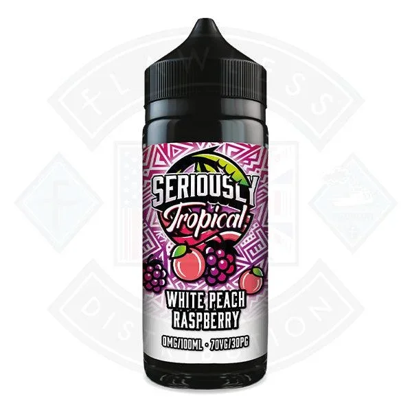 Doozy Vape Seriously Tropical – White Peach Raspberry 0mg 100ml Shortfill