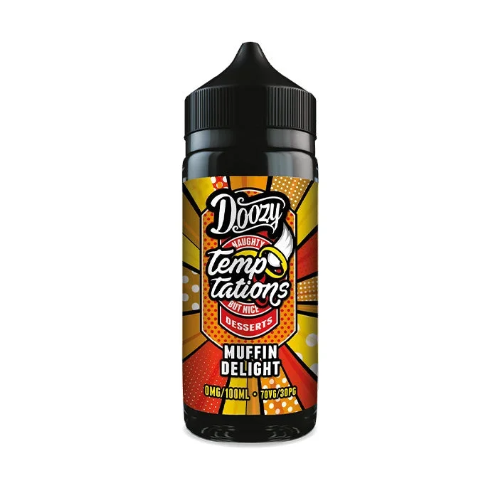 Doozy Vape Temptations Muffin Delight 100ml Shortfill E-Liquid for Vaping