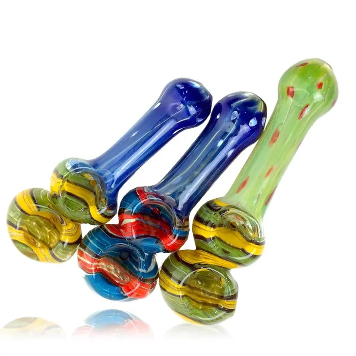 Double Bowl Glass Pipe – 6 “