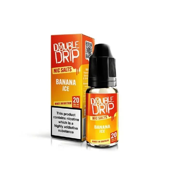 Double Drip Nic Salt E-Liquid Banana Ice