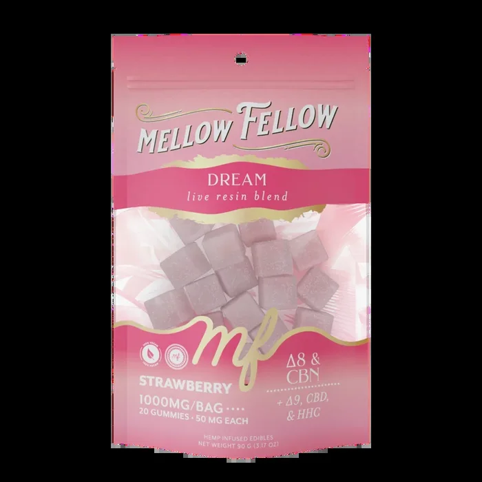 Dream Blend – Live Resin M-Fusions Edibles – Strawberry 1000mg