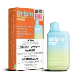 Drip’n by Envi 5000 Disposable – Honeydew Mango Banana Ice