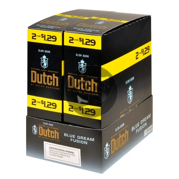 Dutch Masters Foil Blue Dream Fusion $1.29 Cigarillos, 30 Packs of 2