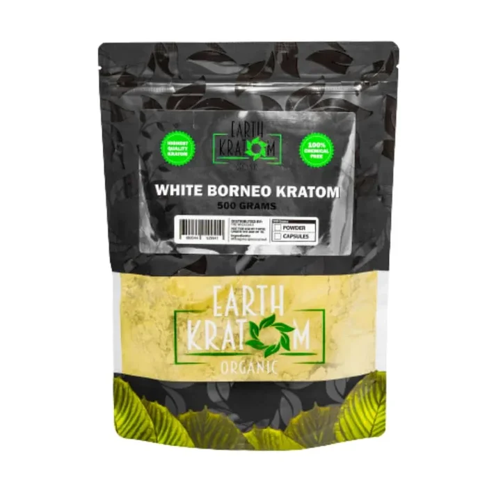 Earth Kratom White Borneo – 500g Kratom Powder