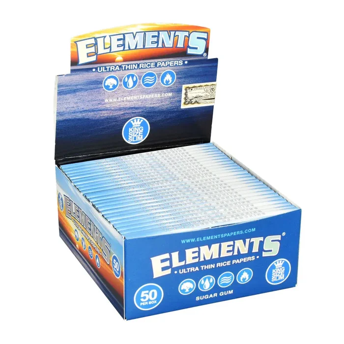 Elements Rice Rolling Papers – Kingsize Slim