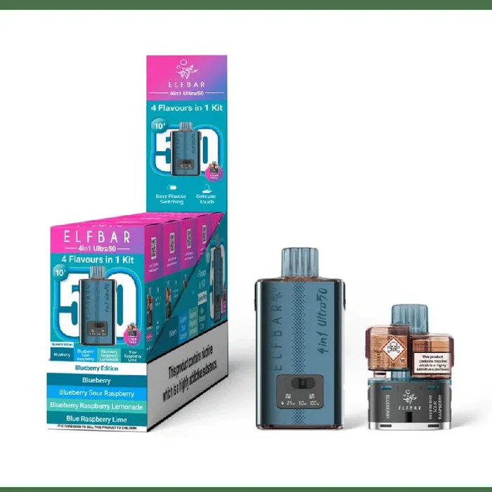 Elf Bar 4in1 Ultra 50 Prefilled Pod Kit Blueberry Edition