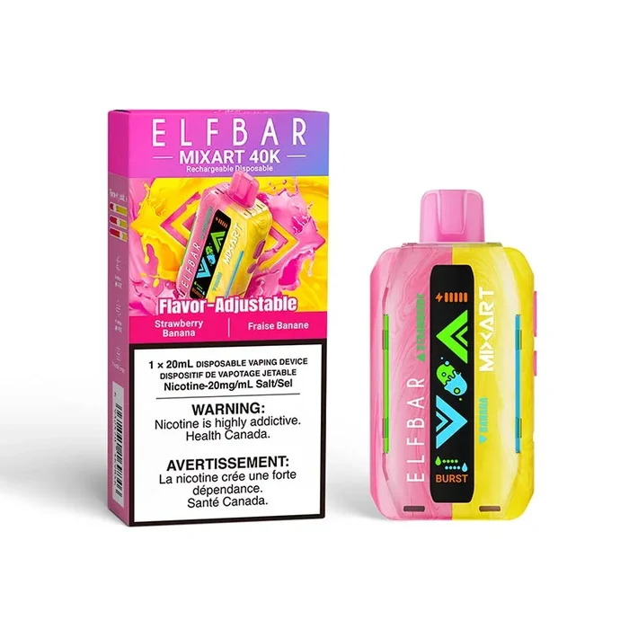 ELF Bar MixArt 40K Disposable – Strawberry Banana