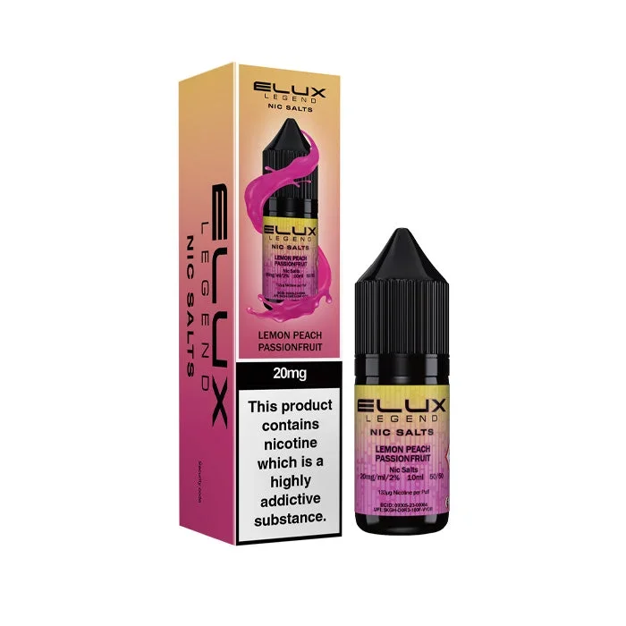 Elux Legend 10ml Nic Salt E-Liquid Lemon Peach Passionfruit