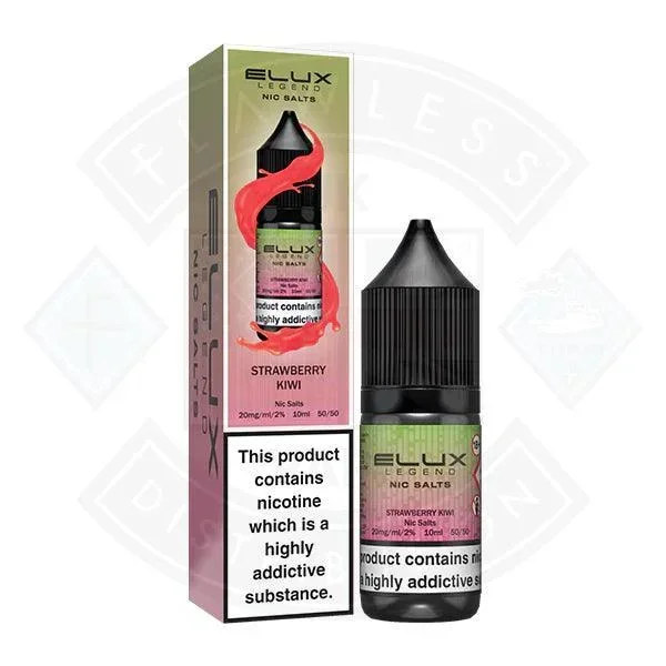 Elux Legend Nic Salt 10ml – Strawberry Kiwi Flavor