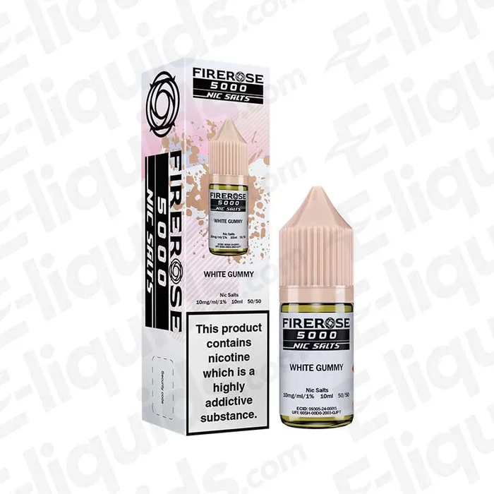 Elux White Gummy Firerose 5000 Nic Salt Vape Liquid