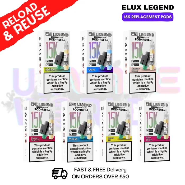 Ene 15K Replacement Pods Elux Legend – £5.89