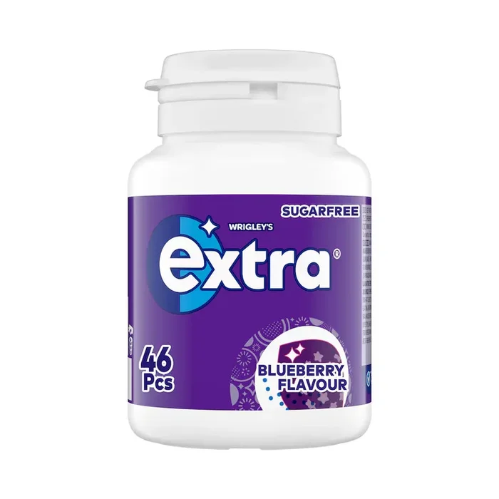 Extra Blueberry Gum Bottle 6 x 46pcs