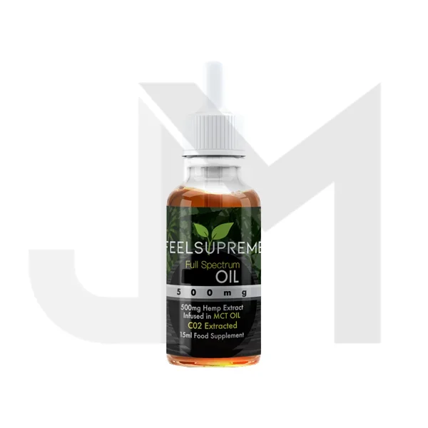 Feel Supreme 500mg Full Spectrum CBD In MCT Oil – 15ml