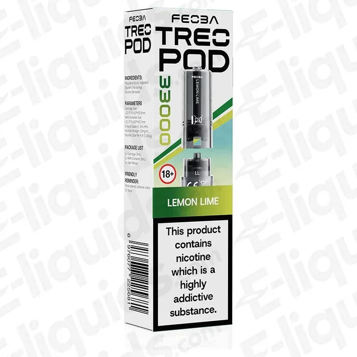 Feoba Treo 33K Lemon Lime Prefilled Pod