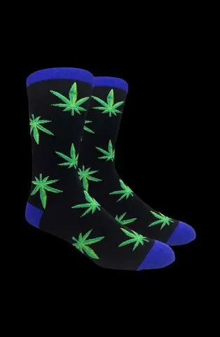 FineFit Novelty Socks – Plant Life Hemp Leaves
