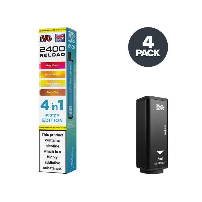Fizzy Edition IVG 2400 Reload 4 in 1 Prefilled Pods