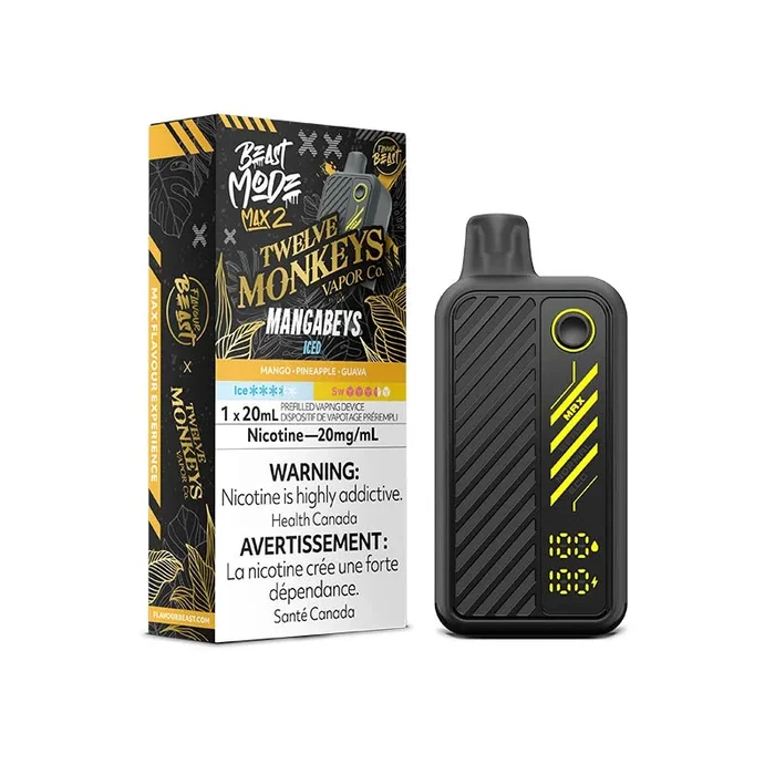 Flavour Beast Beast Mode Max 2 Disposable – 12 Monkeys Mangabeys Iced (ON)