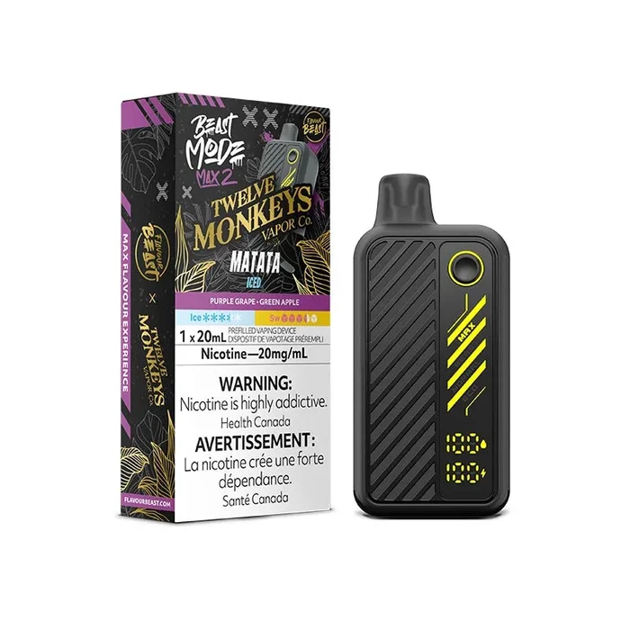Flavour Beast Beast Mode Max 2 Disposable – 12 Monkeys Matata Iced (ON)