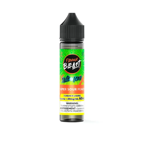 Flavour Beast E-Liquid 60mL Salts – Super S Peach