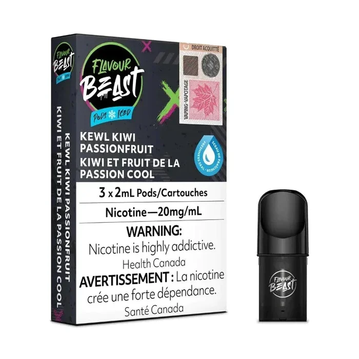 Flavour Beast Pods Pack – Kewl Kiwi Passion Fruit