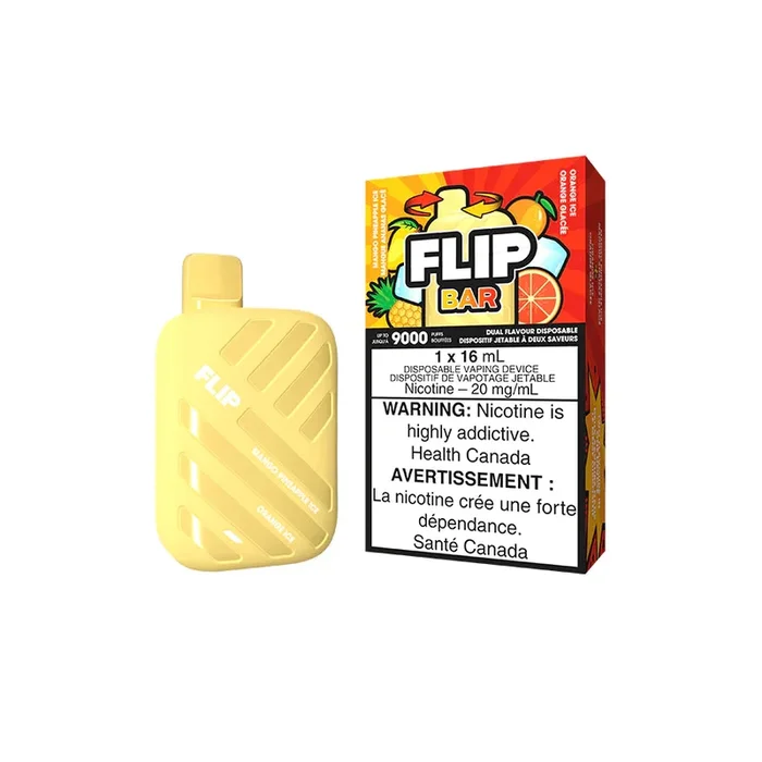 Flip Bar Disposable Vape – Mango Pineapple Ice and Orange Ice