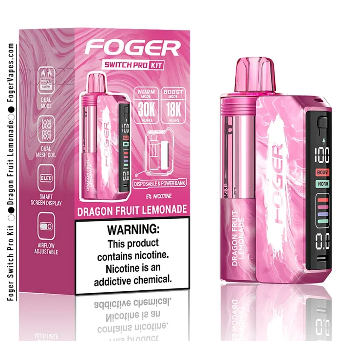 Foger Switch Pro Kit Dragon Fruit Lemonade – 30K Puffs