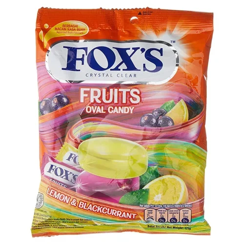 Fox’s Fruits Oval Candy Lemon & Blackcurrant 125g