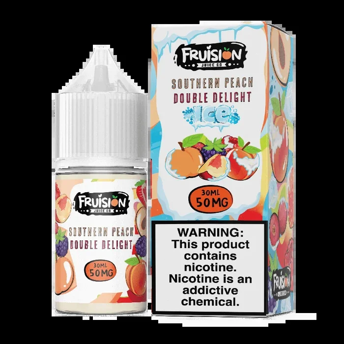 Fruision Ice Salt – Southern Peach Double Delight Ice – 30mL