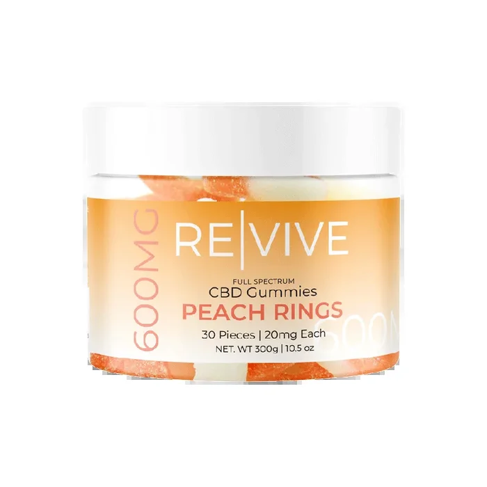 Full Spectrum Peach Rings CBD Gummies