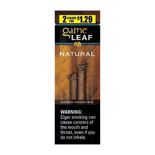 Game Leaf Cigars Natural (2 Pack)