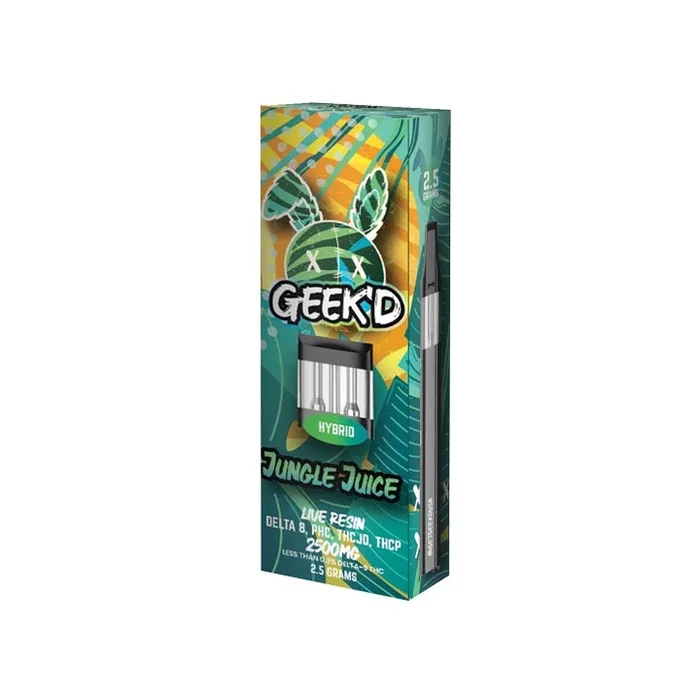 GEEK’D – Disposable Jungle Juice Vape Pen with Delta 8, THCP, THCJD, PHC – 2.5G