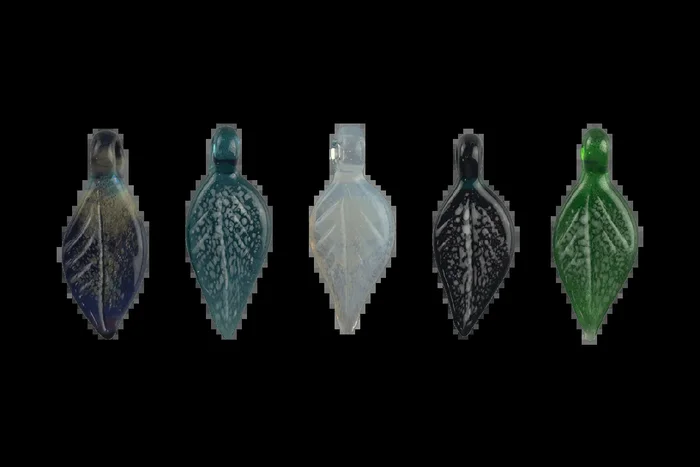 Glass Leaf Pendants