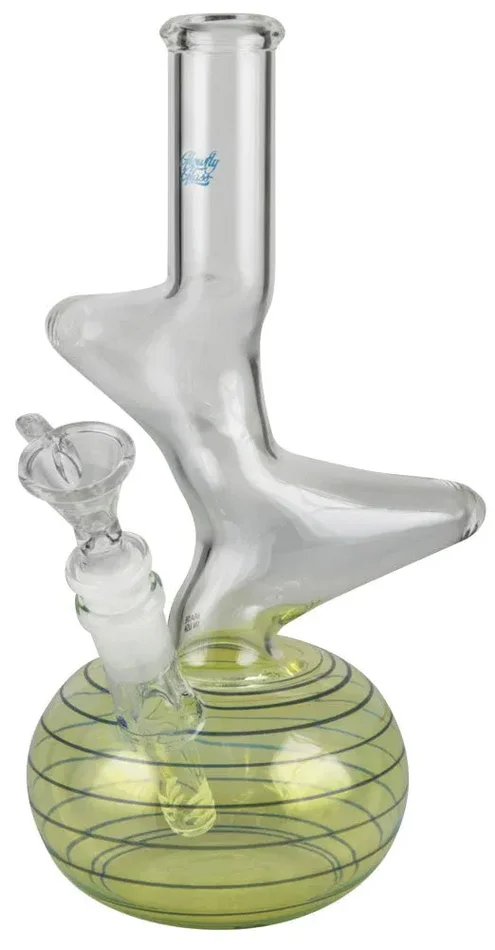 Glowfly Glass Double Warp Water Pipe