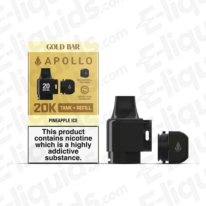 Gold Bar Apollo Pineapple Ice Prefill Pod