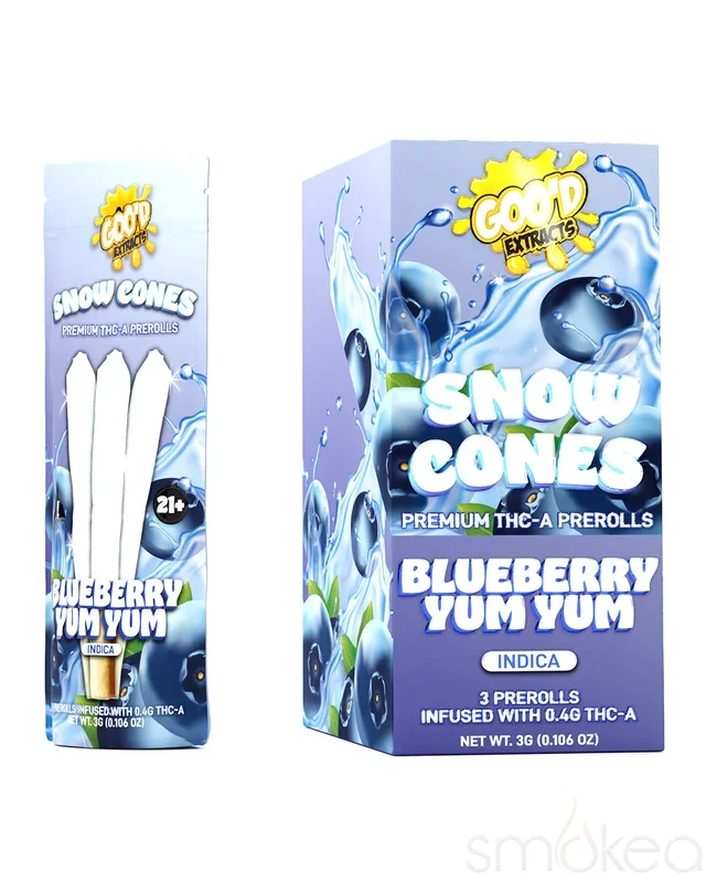 Goo’d THCA Snow Cones Pre-Rolls – Blueberry Yum Yum