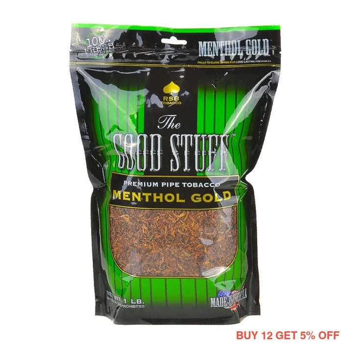 Good Stuff Menthol Gold Pipe Tobacco 16 oz. Bag