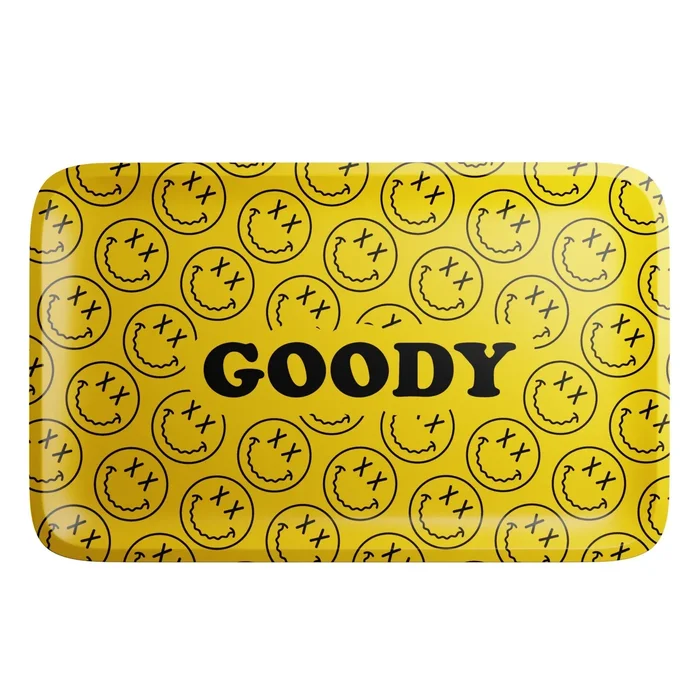 Goody Glass – Yellow Pattern Face Rolling Tray