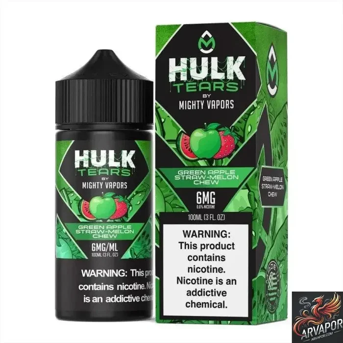 Green Apple Straw Melon Chew – Hulk Tears 100mL