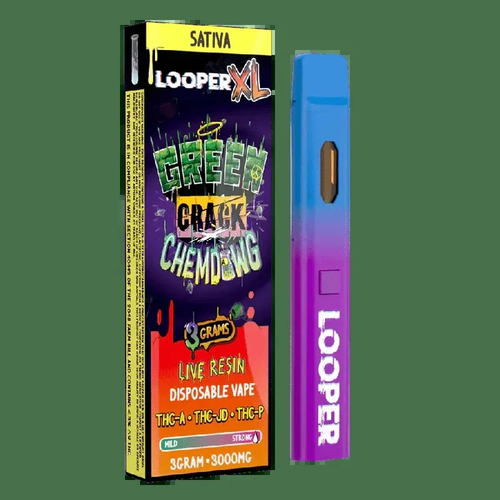 Green Crack X Chemdrawg – Looper Live Resin XL Disposable