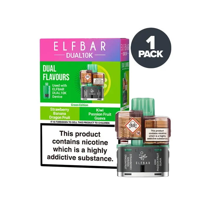 Green Edition Elf Bar Dual 10K Refill Pack