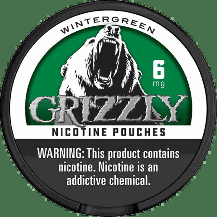 Grizzly Nicotine Pouches Wintergreen