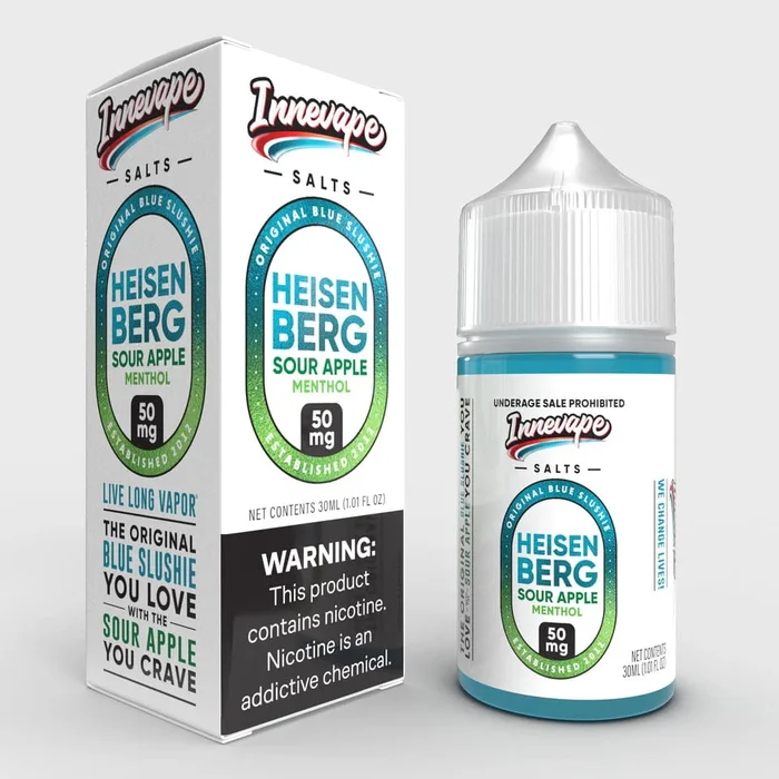 Heisenberg Sour Apple Menthol SALT – Innevape E-Liquids – 30mL