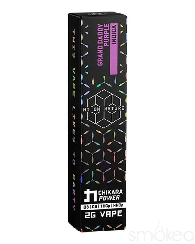 Hi On Nature 2g THCP + HHCP Chikara Power Vape – Grand Daddy Purple